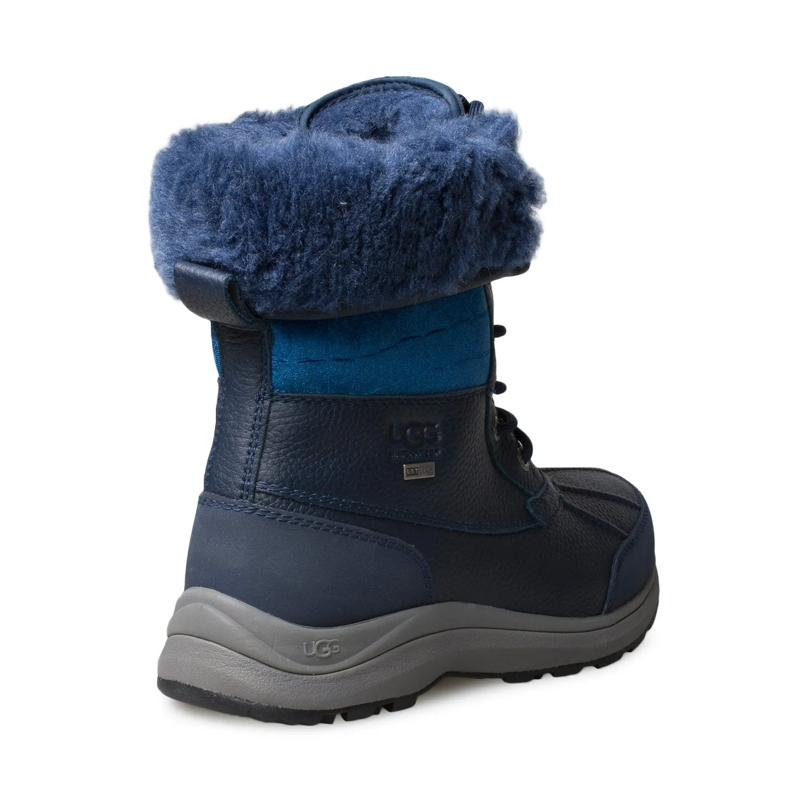 UGG Adirondack III Velvet Croc Navy Boots - Women's