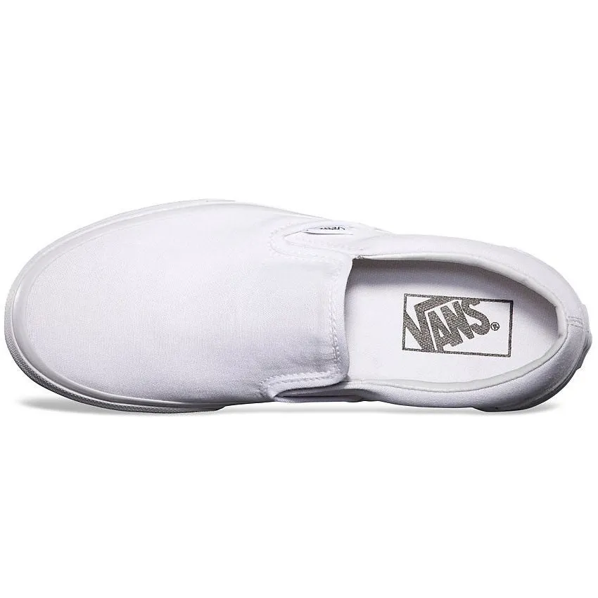 VANS CLASSIC SLIP ON TRUE WHITE