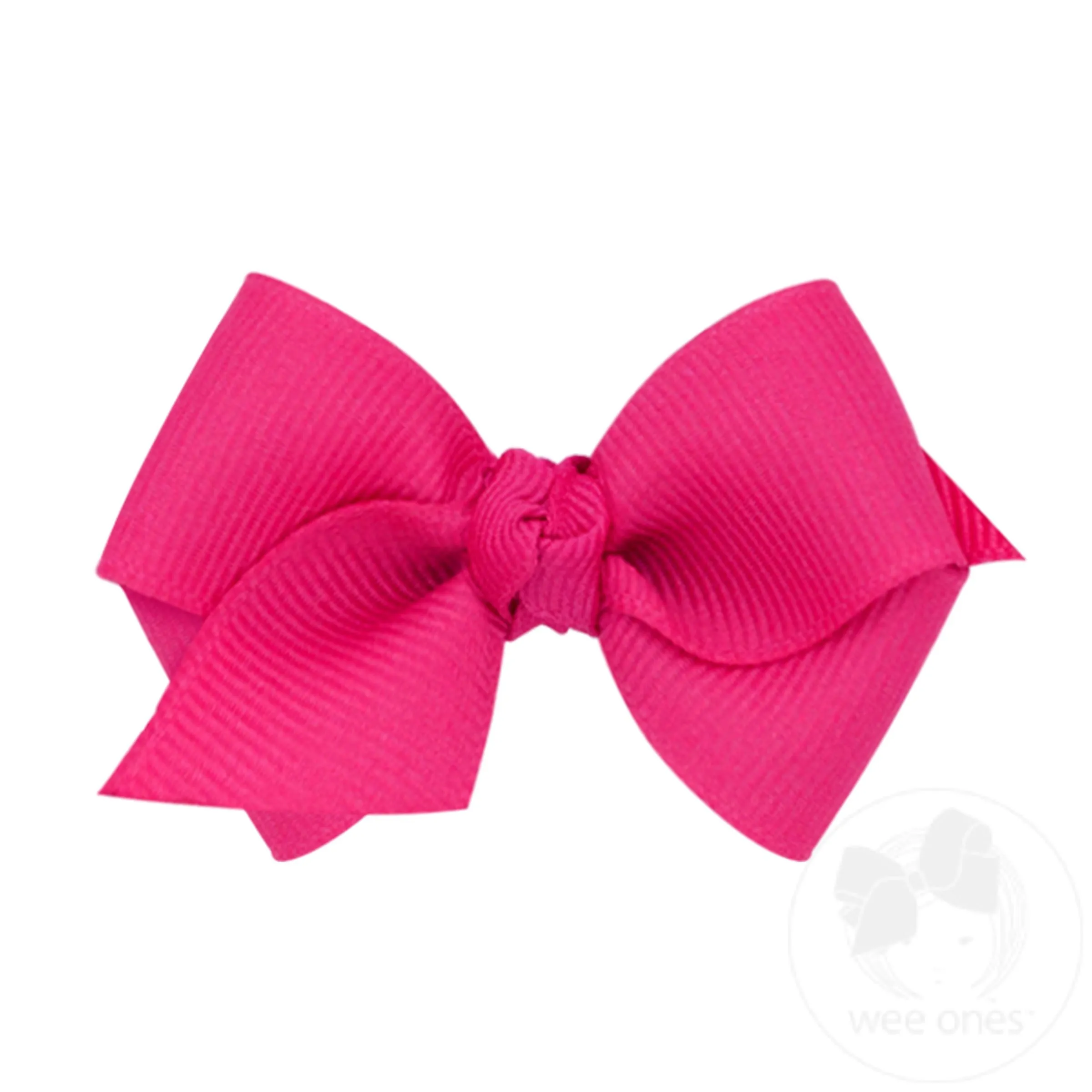 Wee Classic Grosgrain Girls Hair Bow (Knot Wrap)