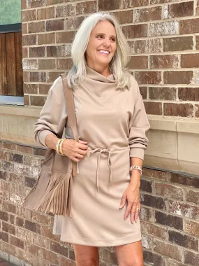 Whisper Soft Sweater Dress - Taupe