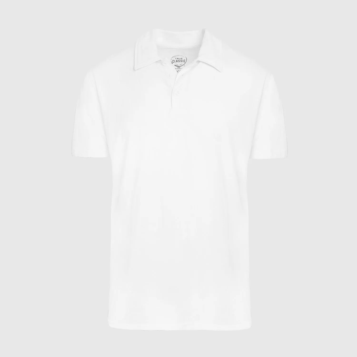 White Short Sleeve Polo