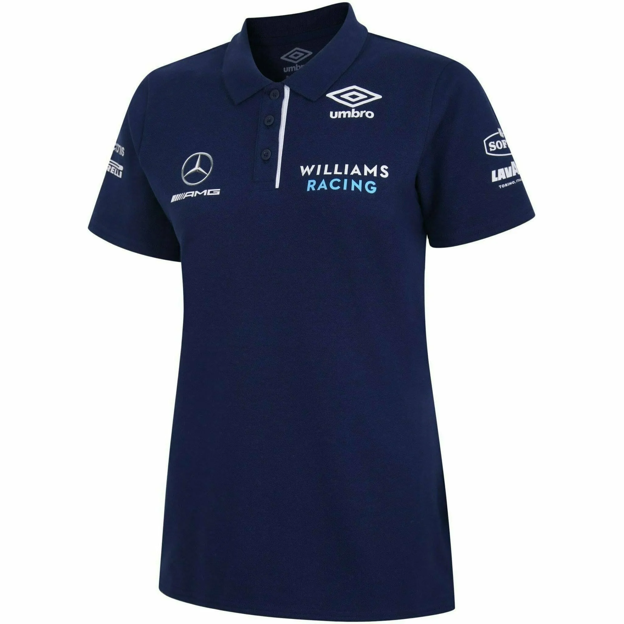 Williams Racing Women's Team Media Polo Shirt-Blue