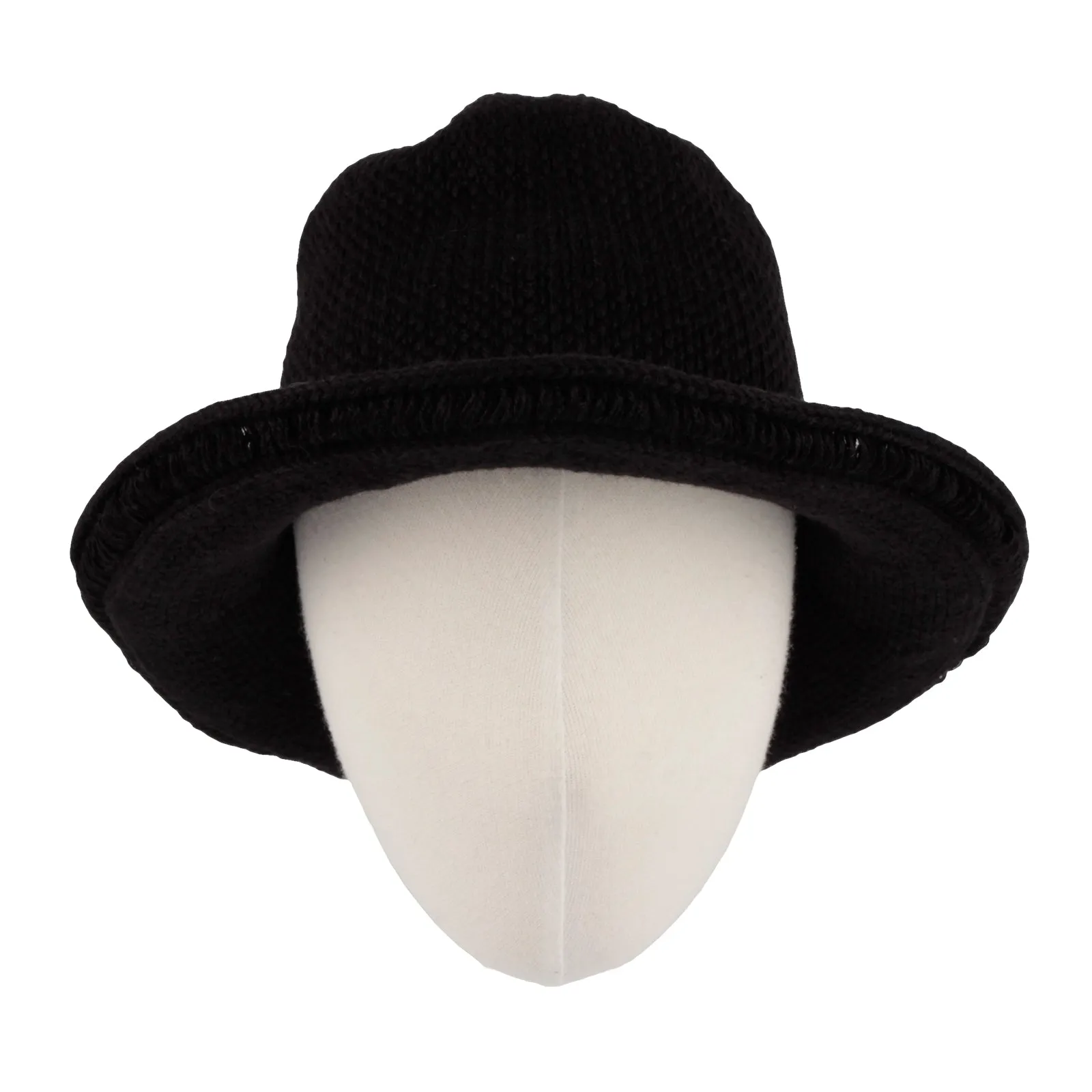 Winter Wool Short Brim Womens Bowler Bucket Fedora Hat SLB1238