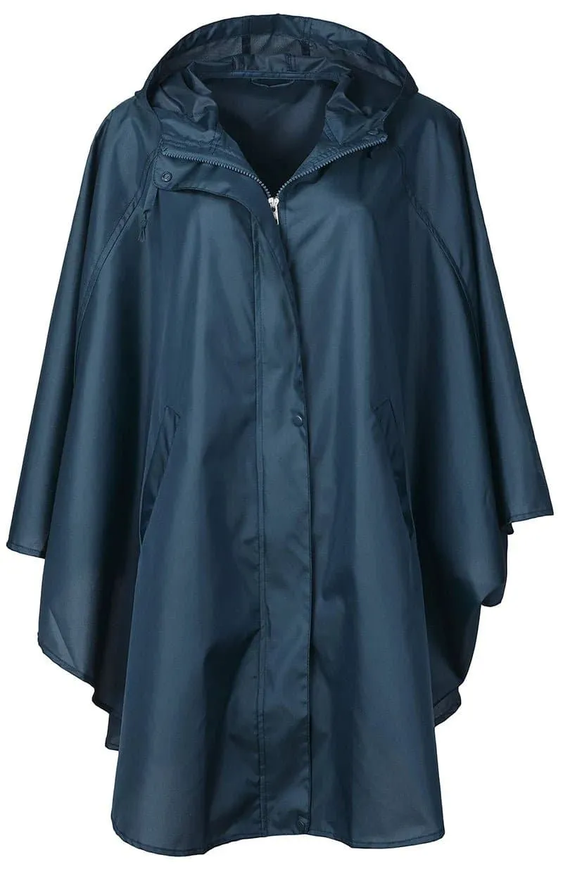 Women's Pongee Rain Poncho for Hiking and Outdoor Activities