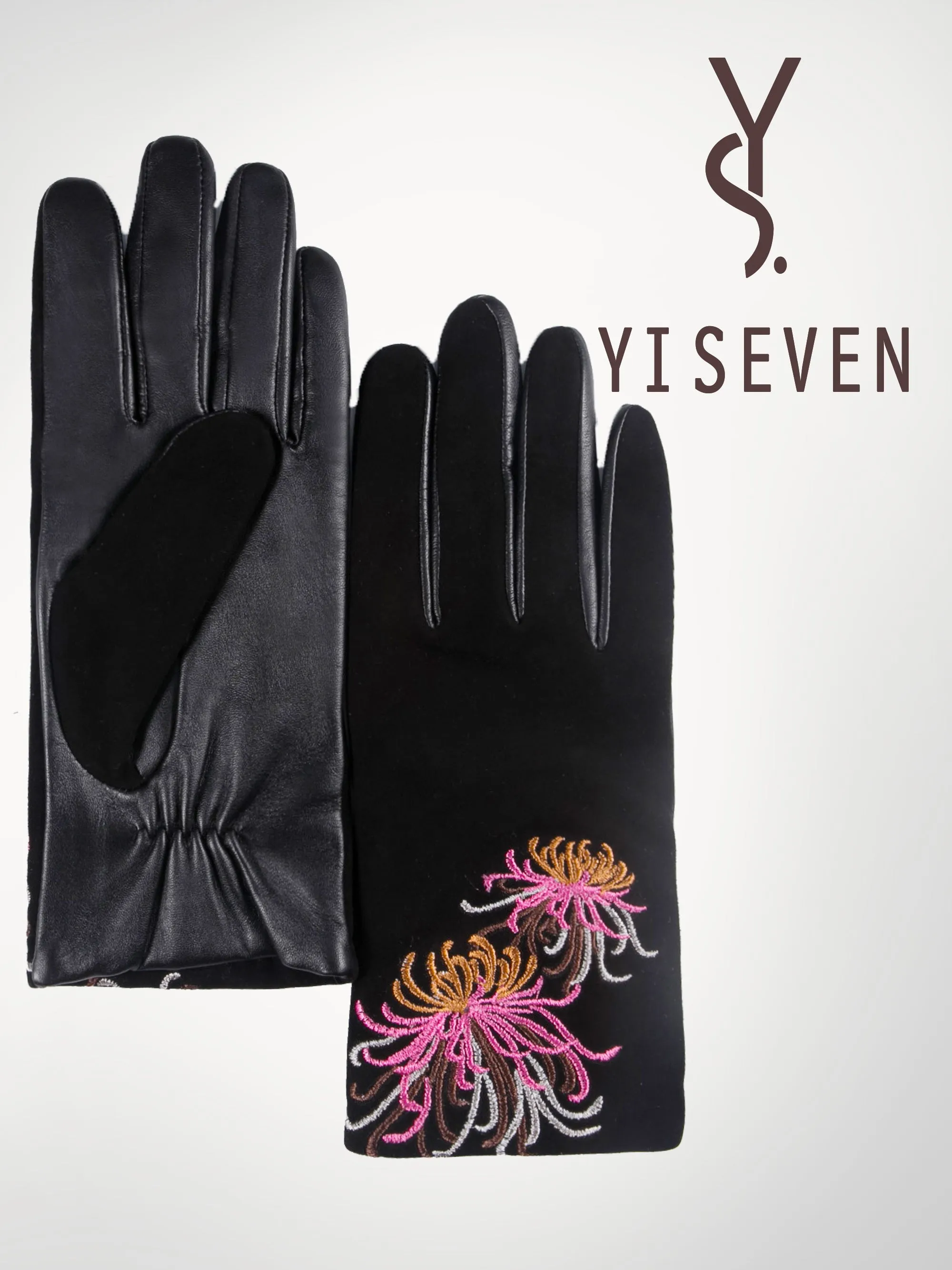 YISEVEN Women's Leather Speicial Design Gloves